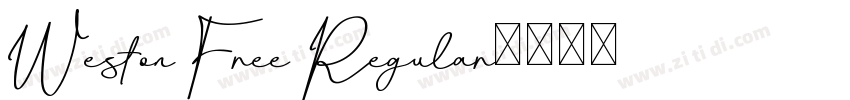 Weston Free Regular字体转换